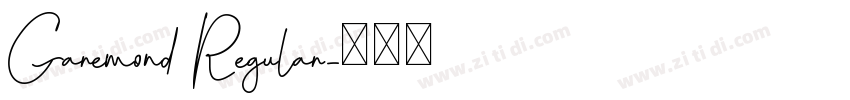 Garemond Regular字体转换